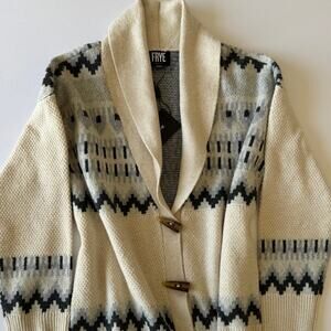 nwt Frye Shawl Collar Knit Cardigan Sweater Toggle Buttons NWT Medium